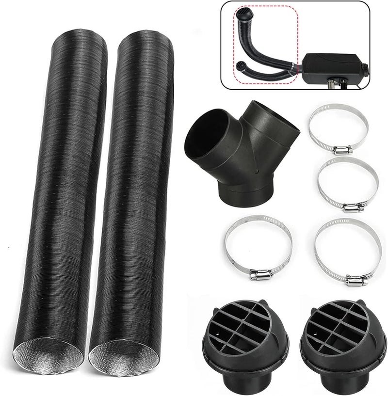 TZUTOGETHER Diesel Parking Heater Set, 75mm Warm Heater Duct Pipe, Air Outlet, Y-type Elbow & Clamps - Image 5